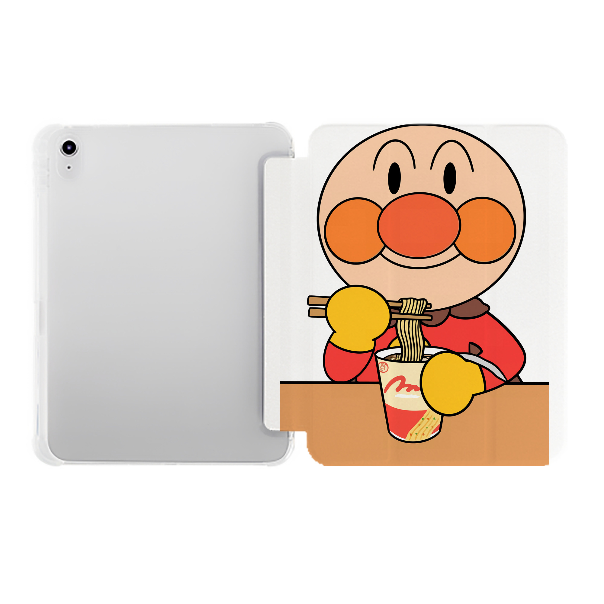 （画像用） アンパンマン Anpanman IPad ケース ペン収納付き 三つ折りスタンド PUレザー×シリコン 対応機種9.5/10.5/10.9インチ